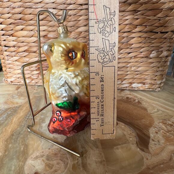 Christopher Radko Snowy Owl Christmas Ornament Vintage - Picture 4 of 6